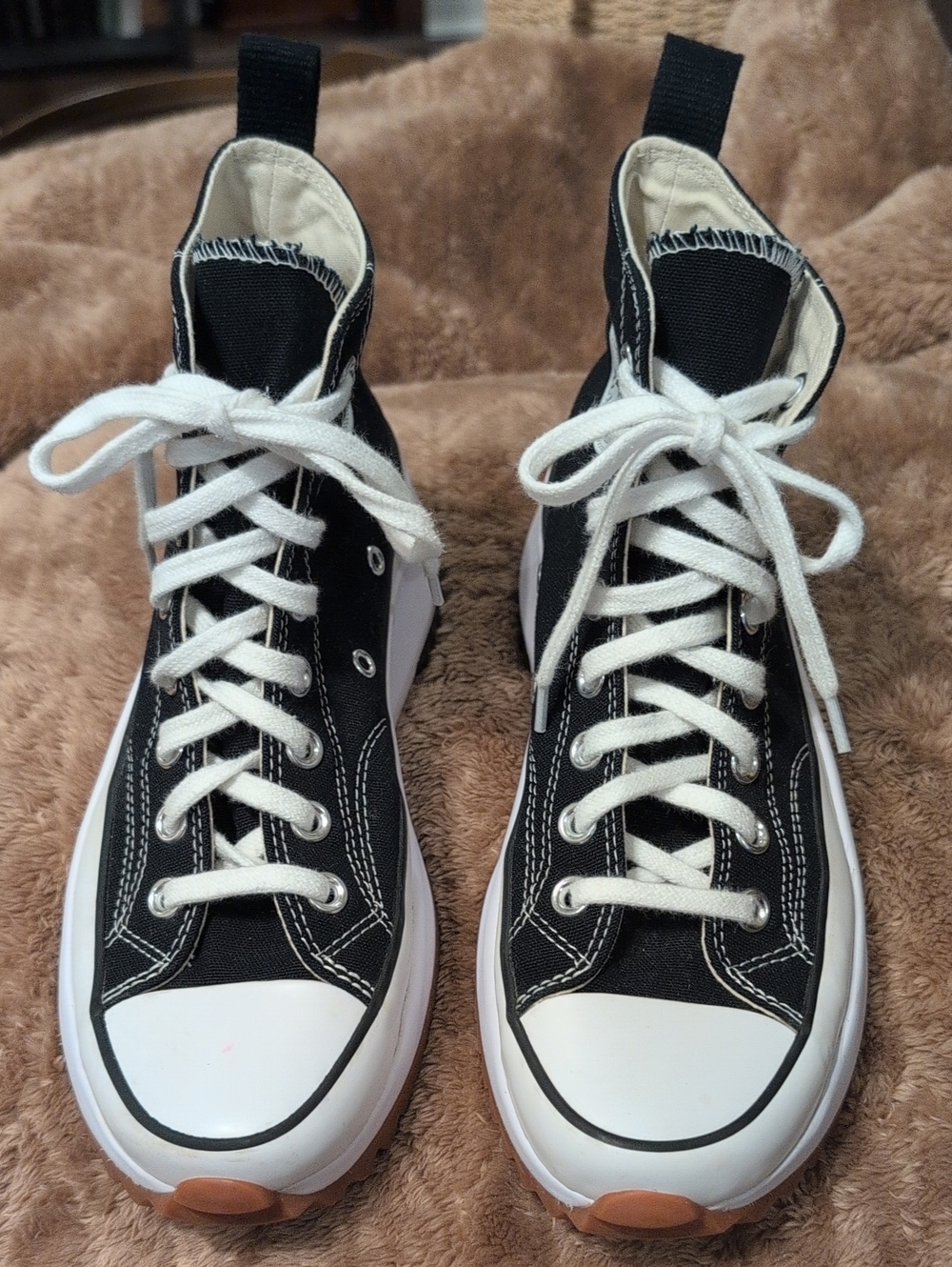 Converse High Top Sneakers in Black and White